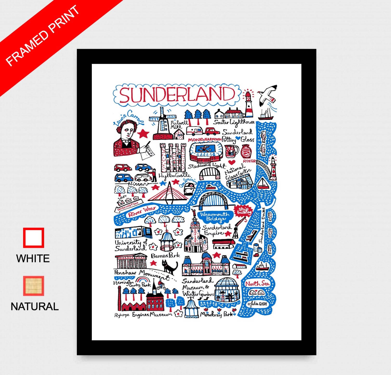Sunderland Art Print - Julia Gash