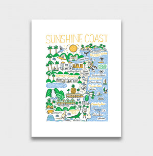 Sunshine Coast Art Print - Julia Gash