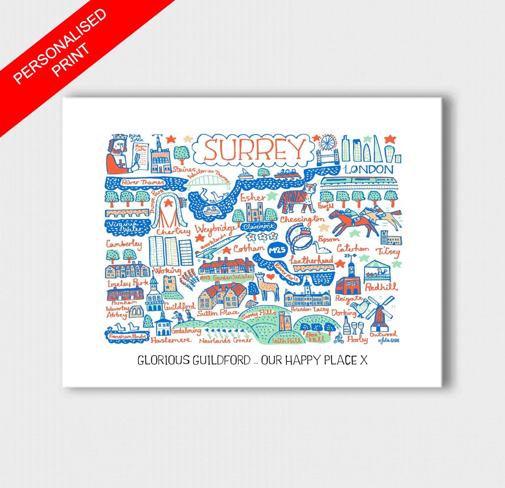 Surrey Art Print - Julia Gash