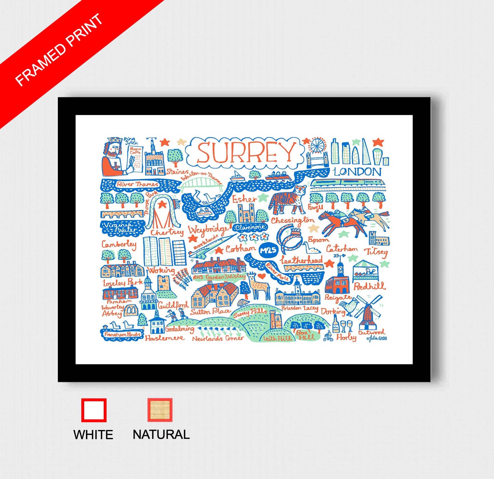 Surrey Art Print - Julia Gash