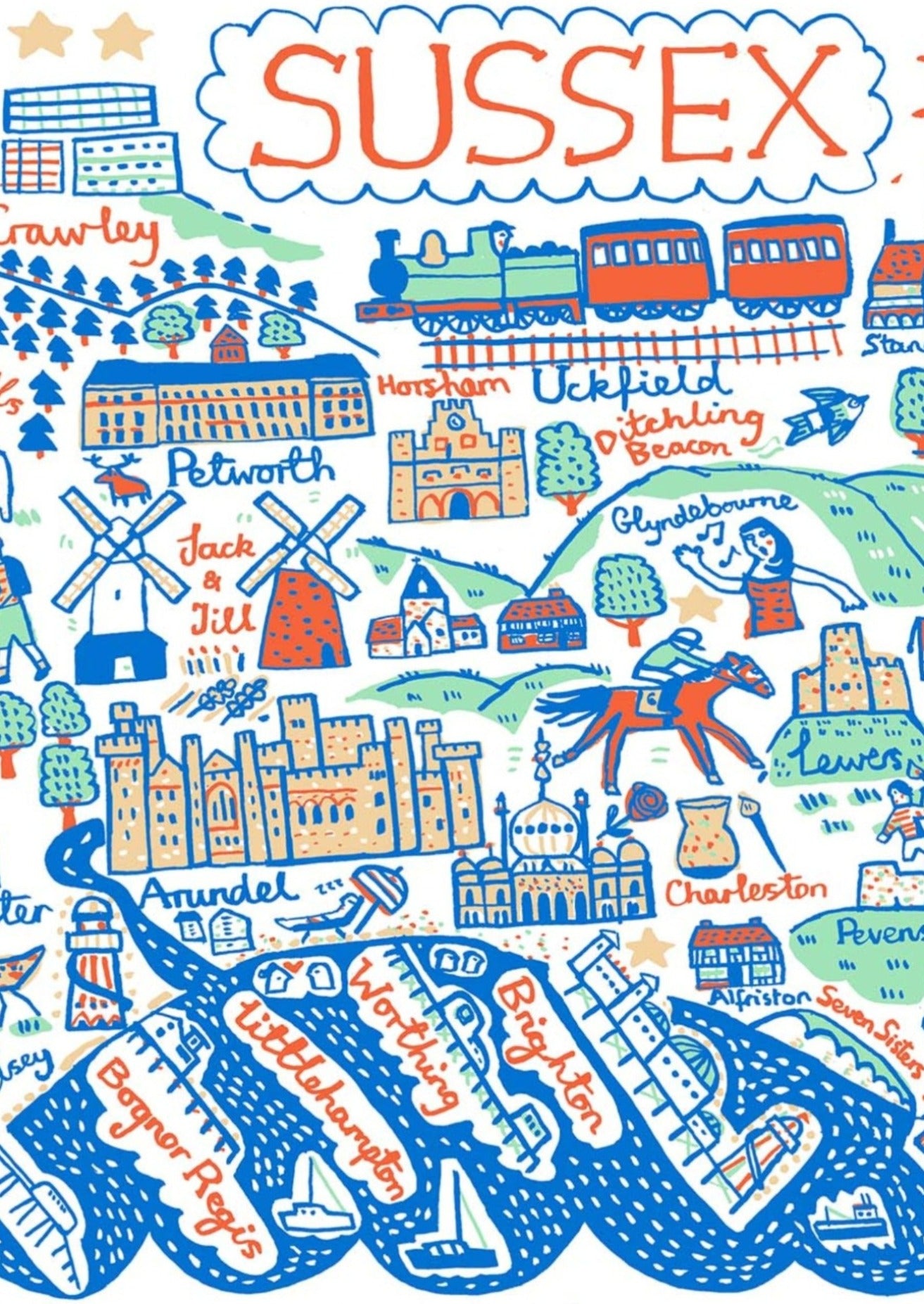 Sussex Art Print - Julia Gash