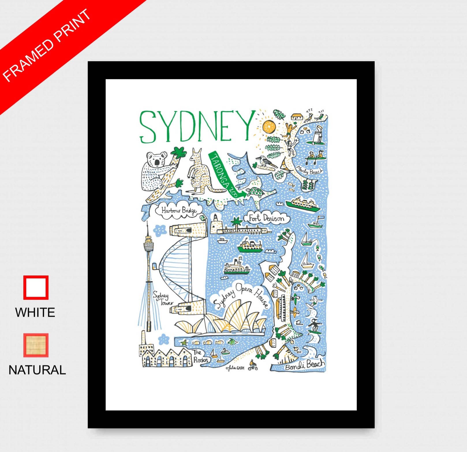 Sydney Art Print - Julia Gash