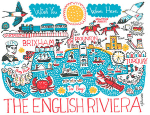 English Riviera Art Print - Julia Gash