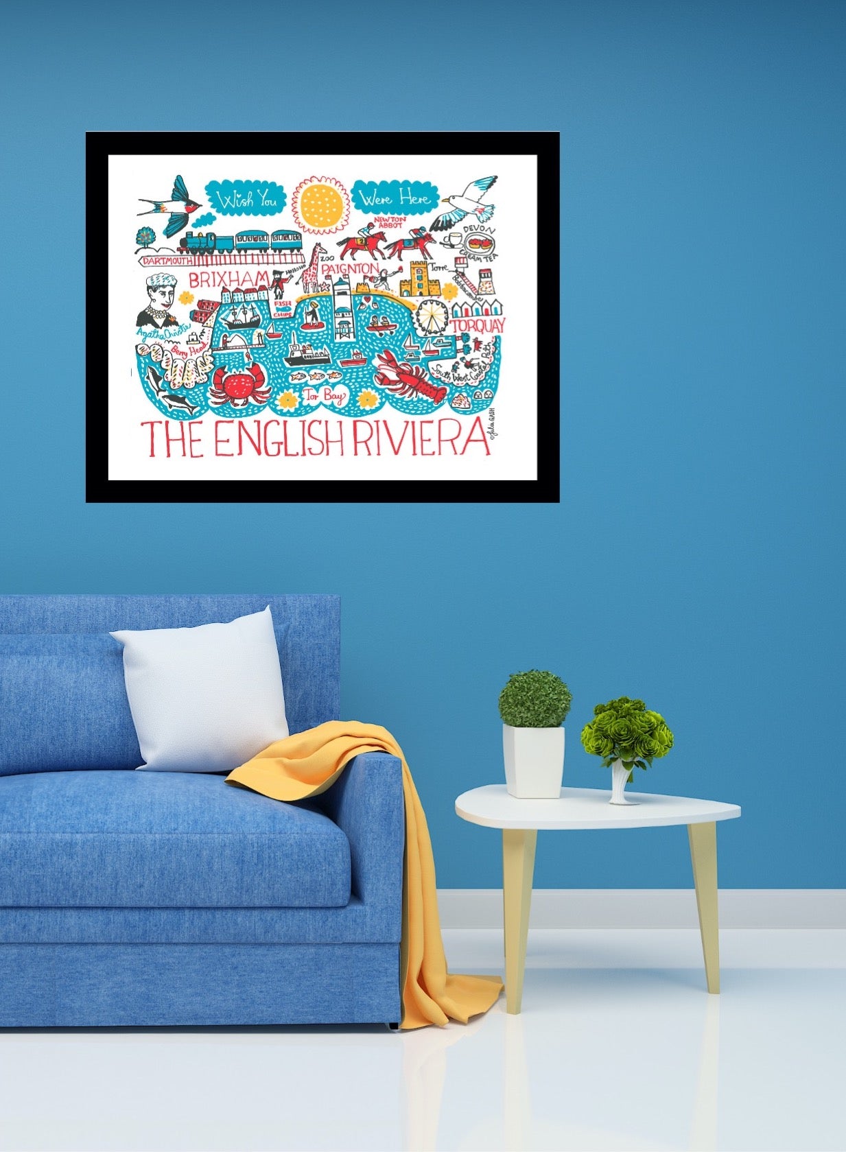 English Riviera Art Print - Julia Gash