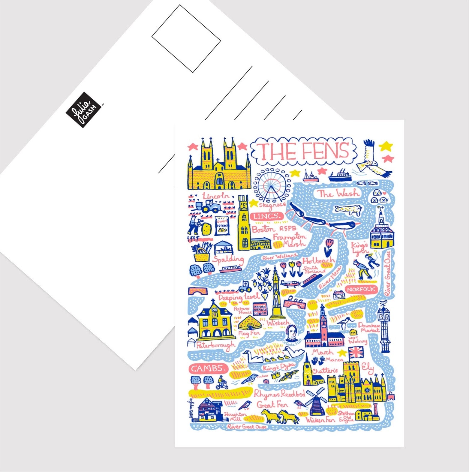 The Fens Postcard - Julia Gash