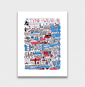 Tyne and Wear Art Print by Julia Gash