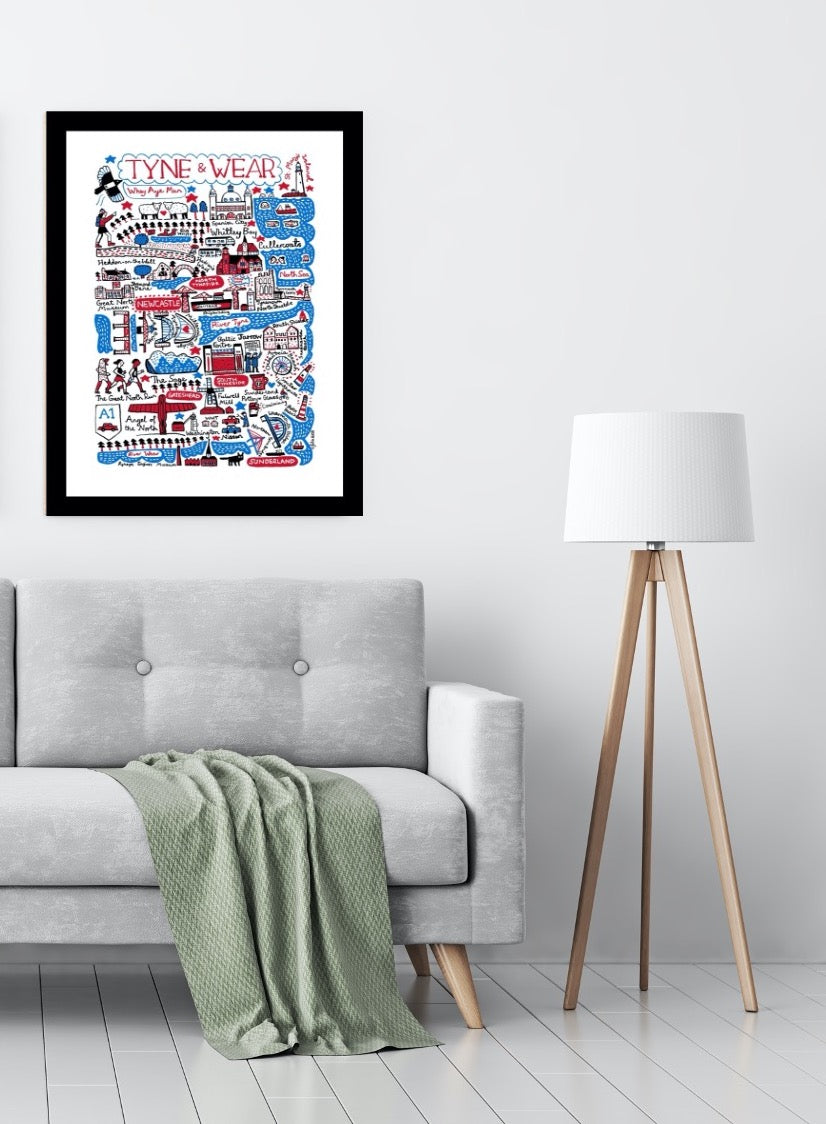 Tyne and Wear Art Print by Julia Gash