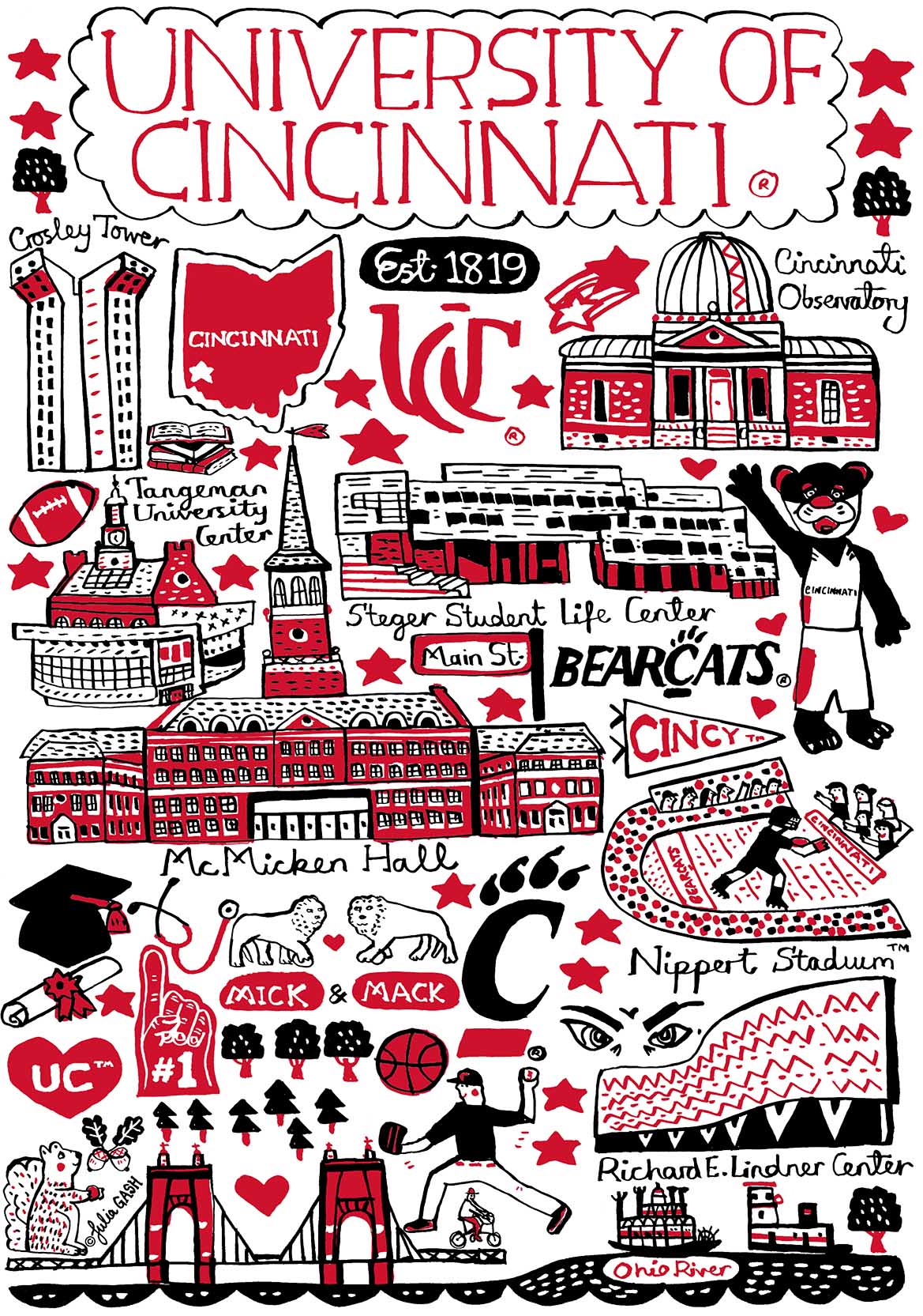 University of Cincinnati Design by Julia Gash