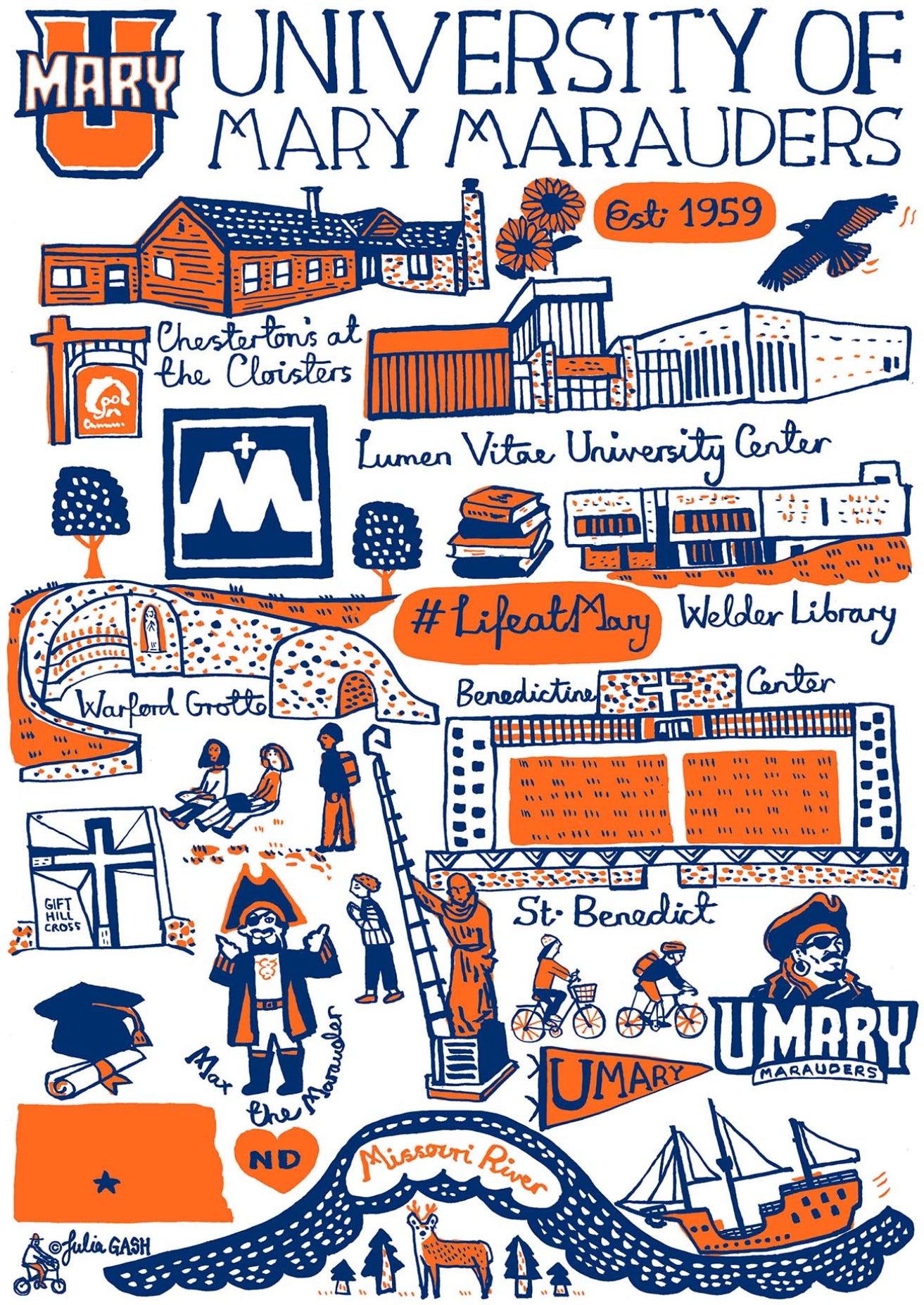University of Mary Marauders by Julia Gash