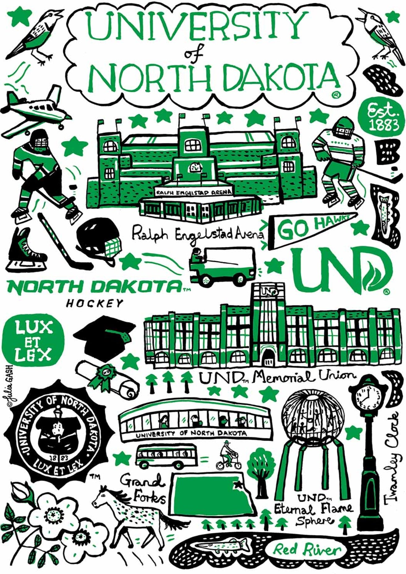 University of North Dakota by Julia Gash