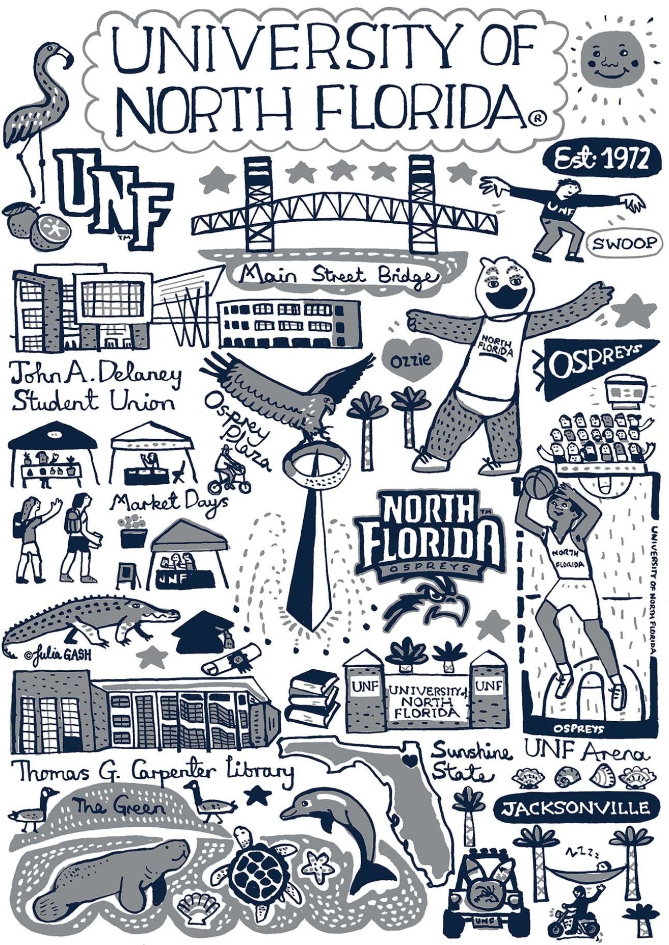 University of North Florida by Julia Gash
