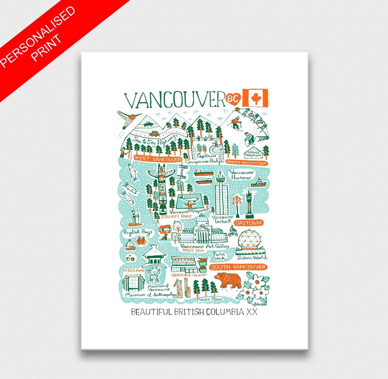 Vancouver Art Print - Julia Gash