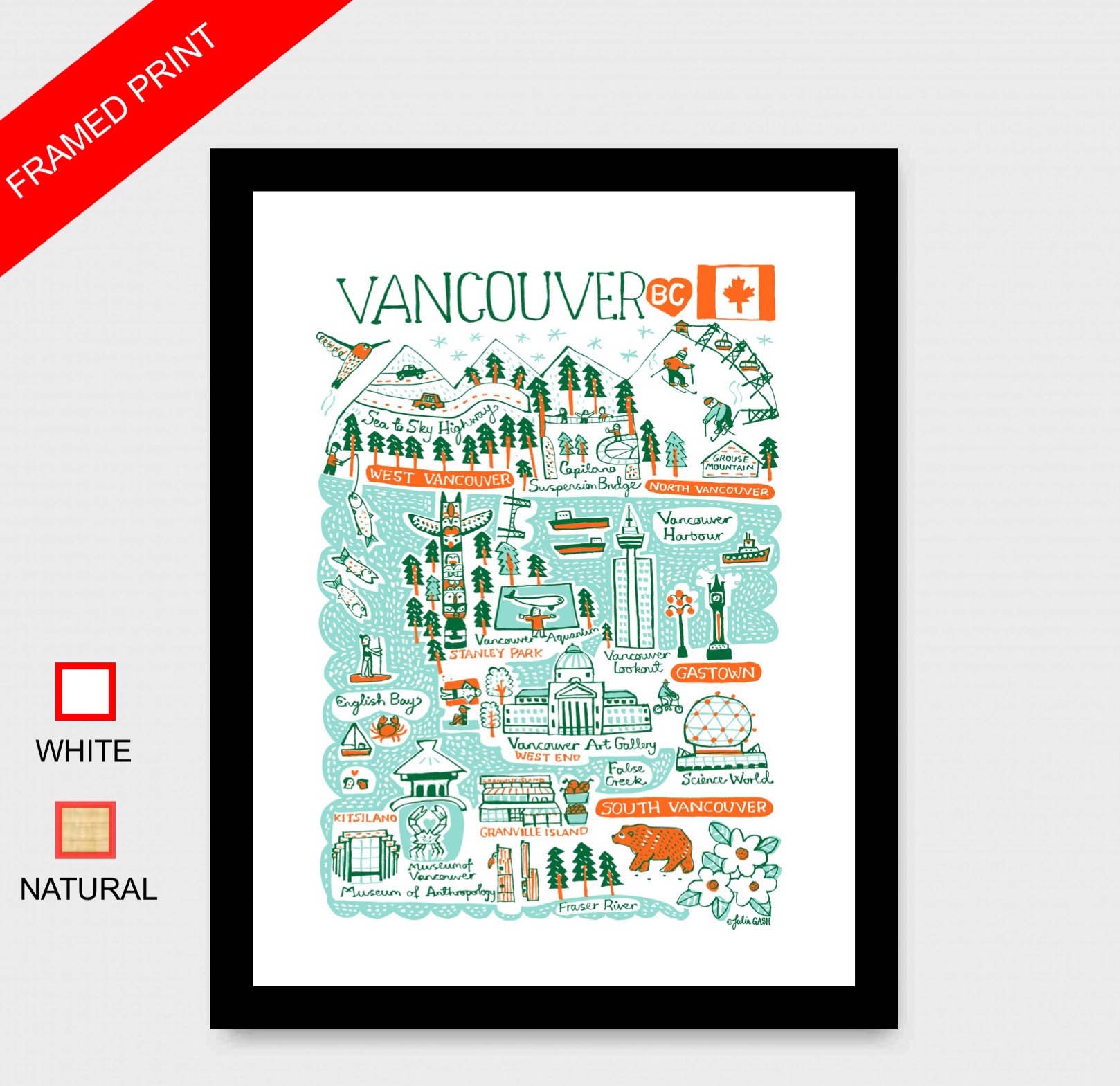 Vancouver Art Print - Julia Gash