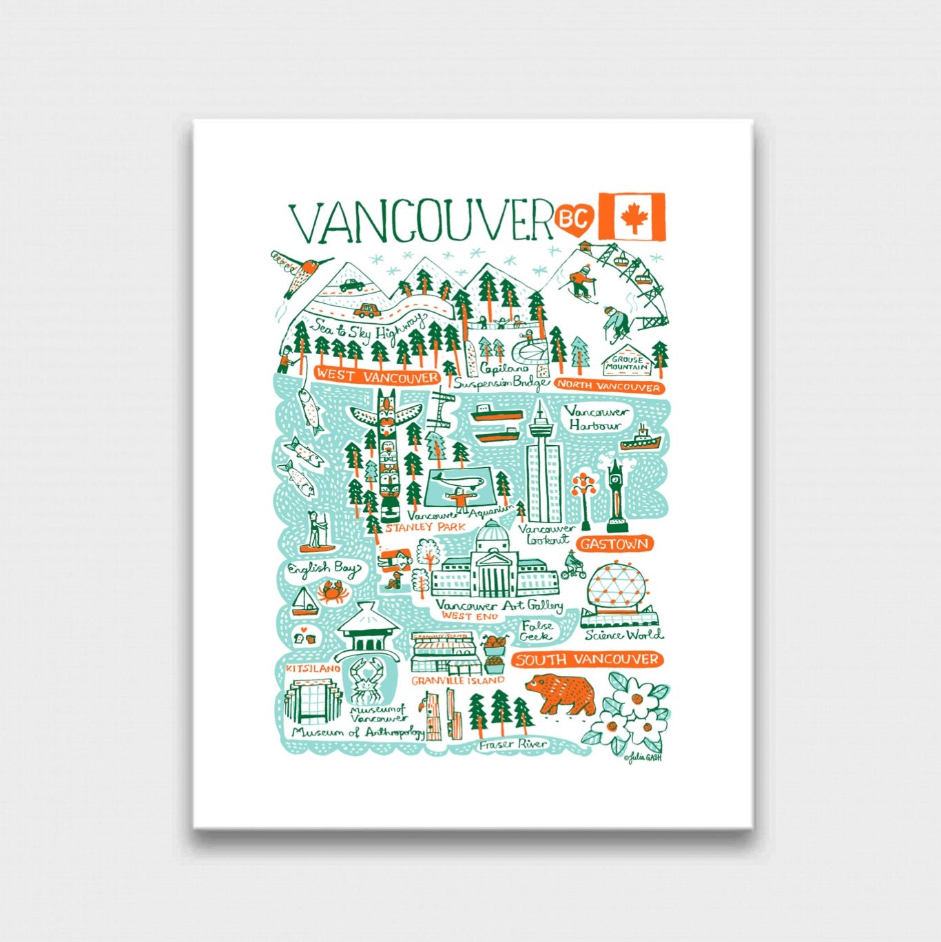 Vancouver Art Print - Julia Gash