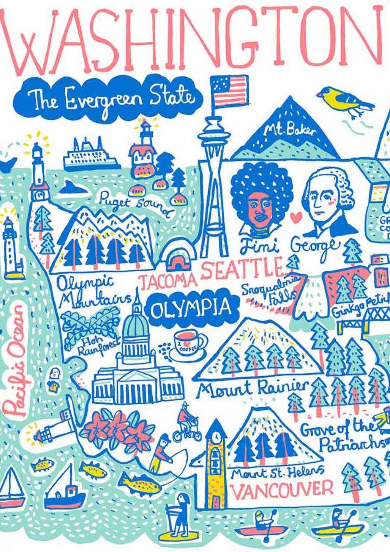 Washington Postcard - Julia Gash