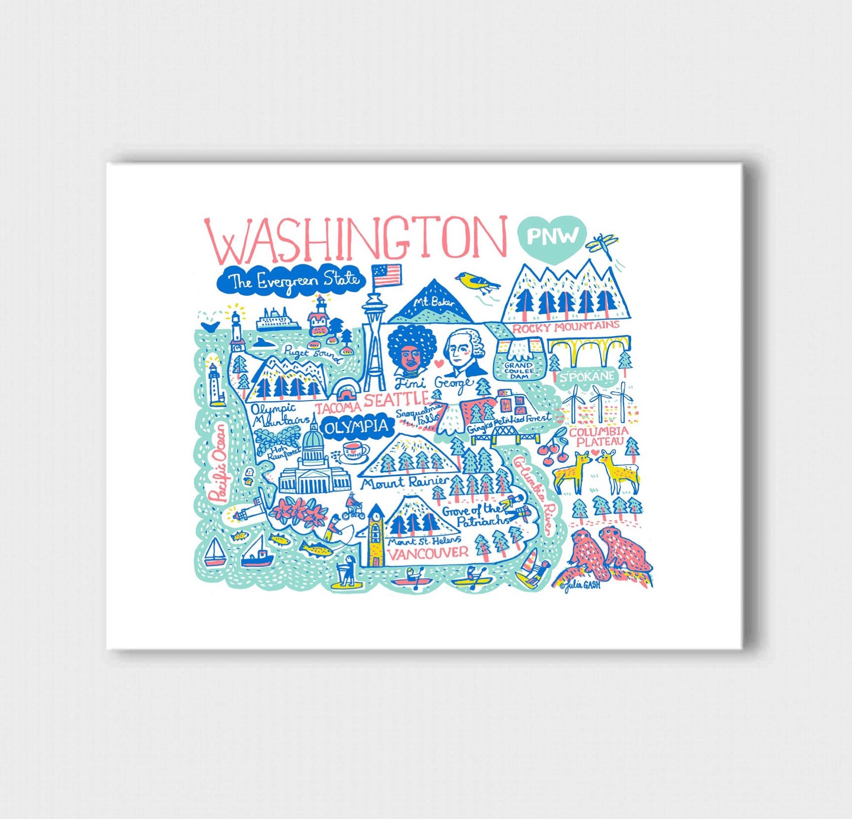 Washington Art Print - Julia Gash