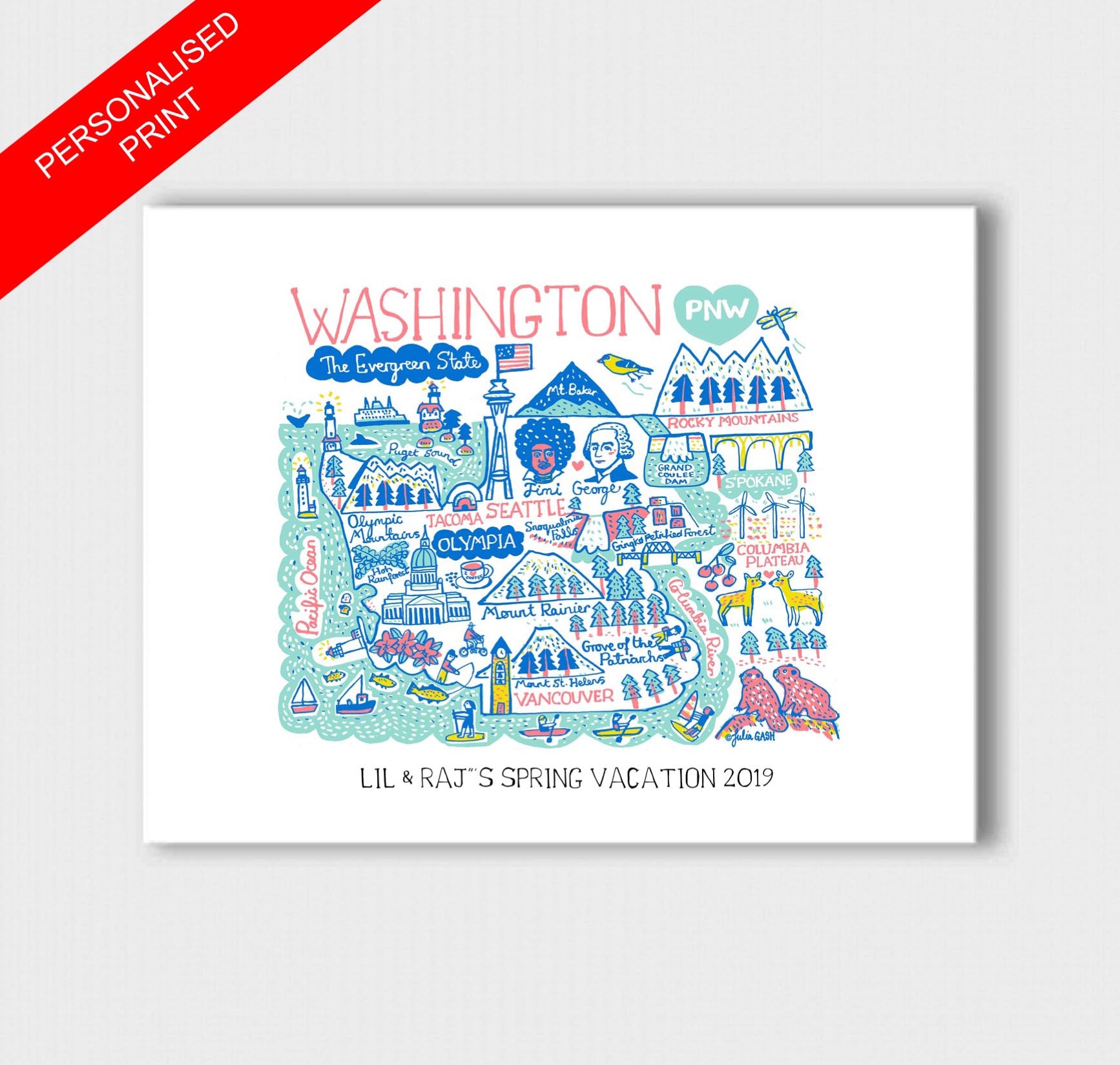 Washington Art Print - Julia Gash