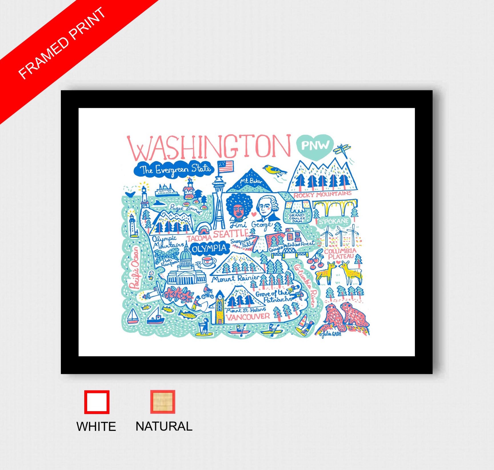 Washington Art Print - Julia Gash