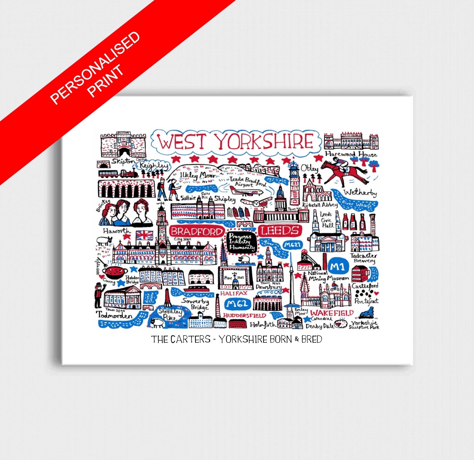 West Yorkshire Art Print by Julia Gash