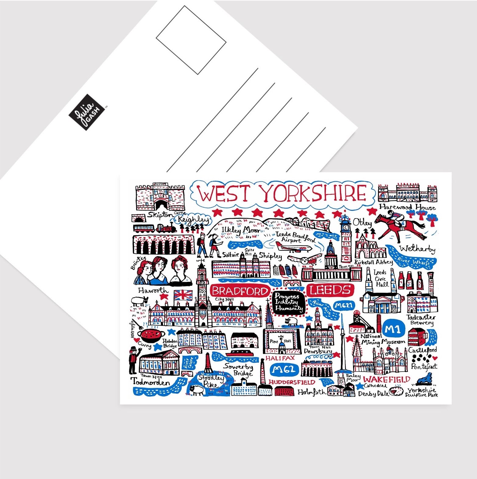 West Yorkshire Postcard by Julia Gash