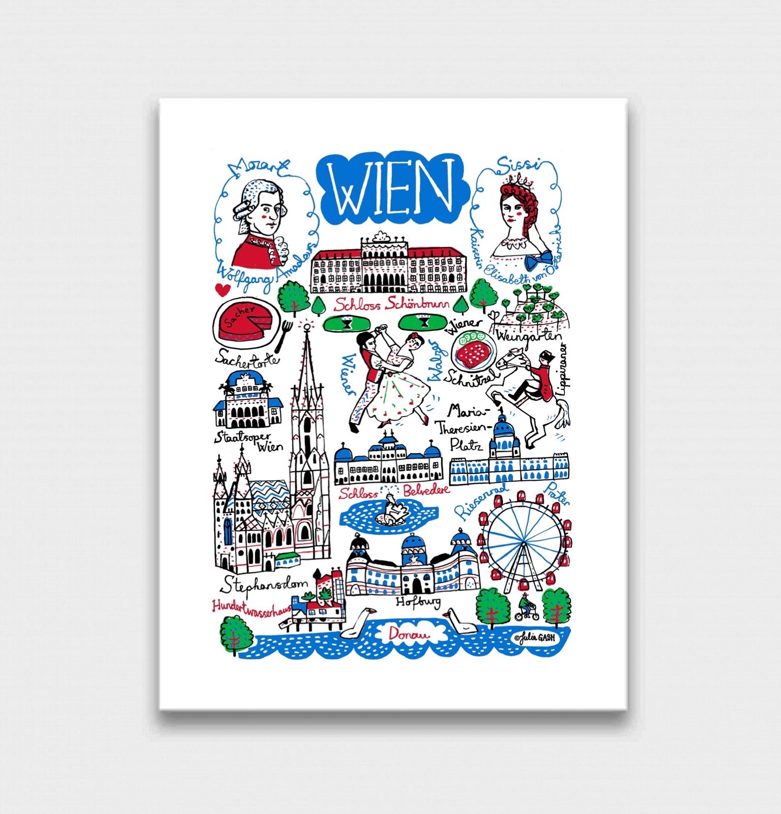 Wien - Vienna Art Print - Julia Gash