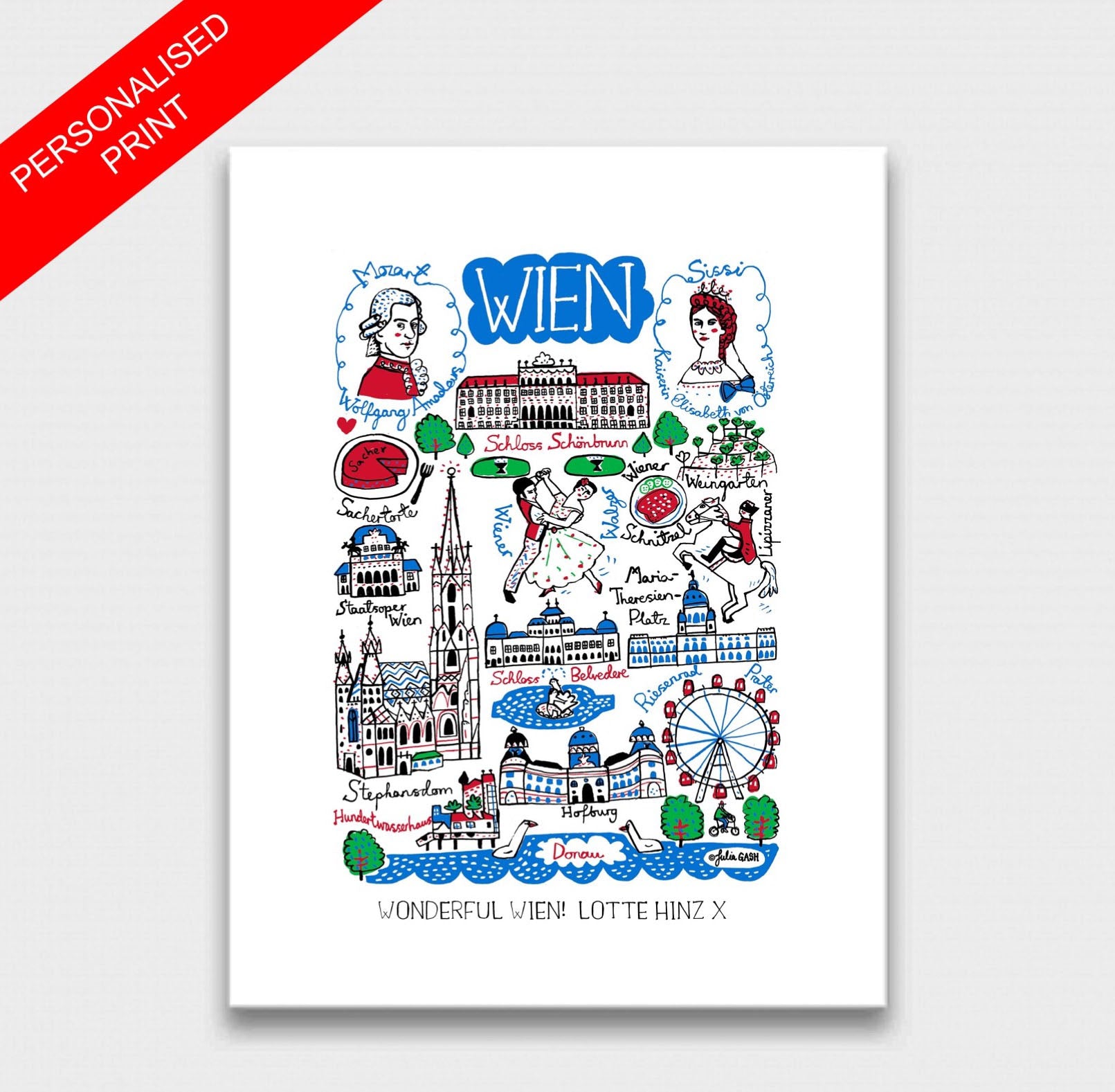 Wien - Vienna Art Print - Julia Gash