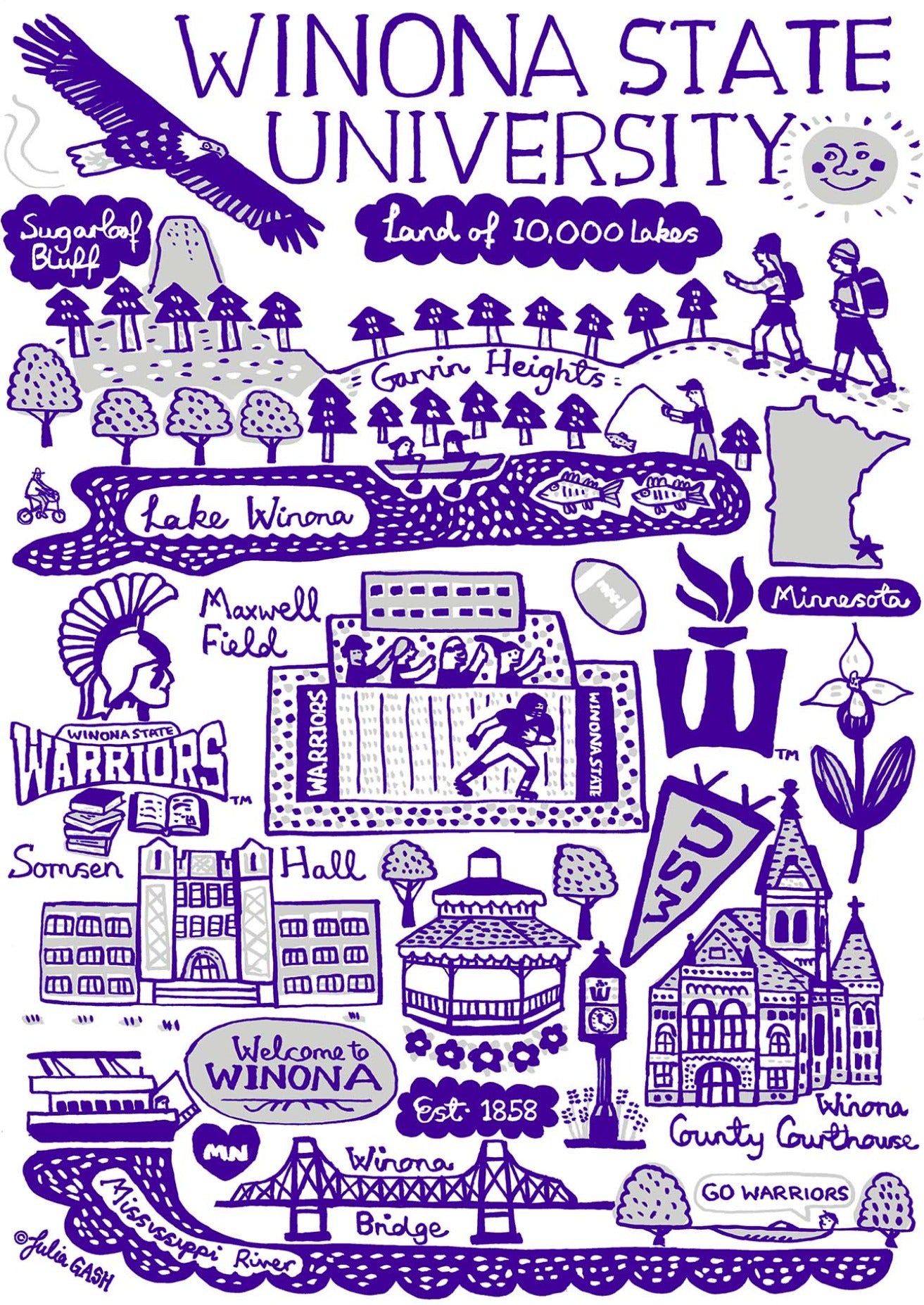 Winona State University by Julia Gash