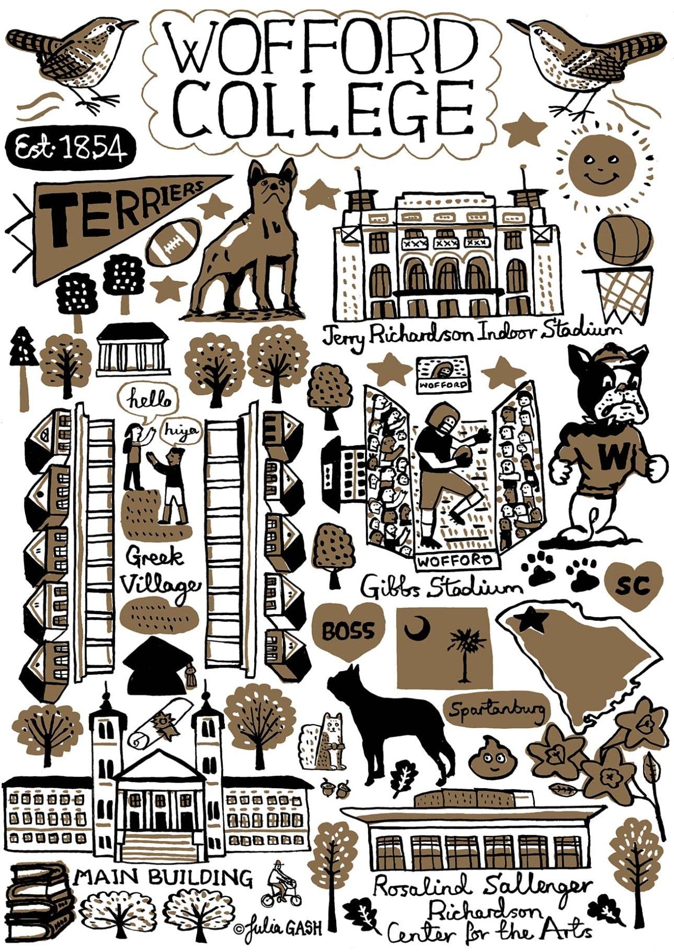 Wofford College by Julia Gash