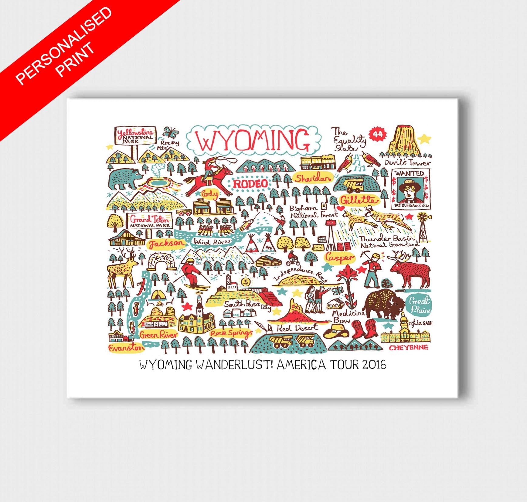 Wyoming Art Print - Julia Gash