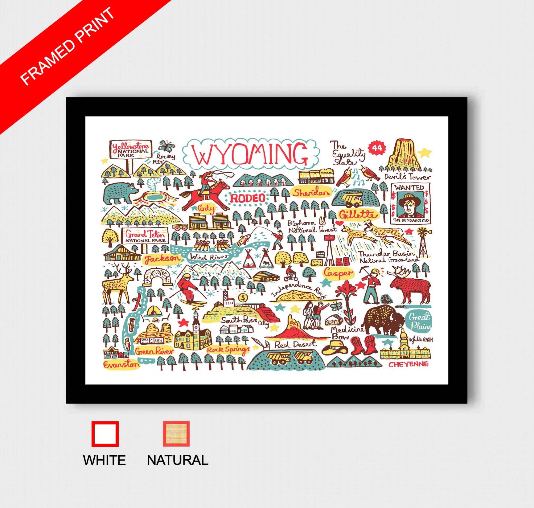 Wyoming Art Print - Julia Gash