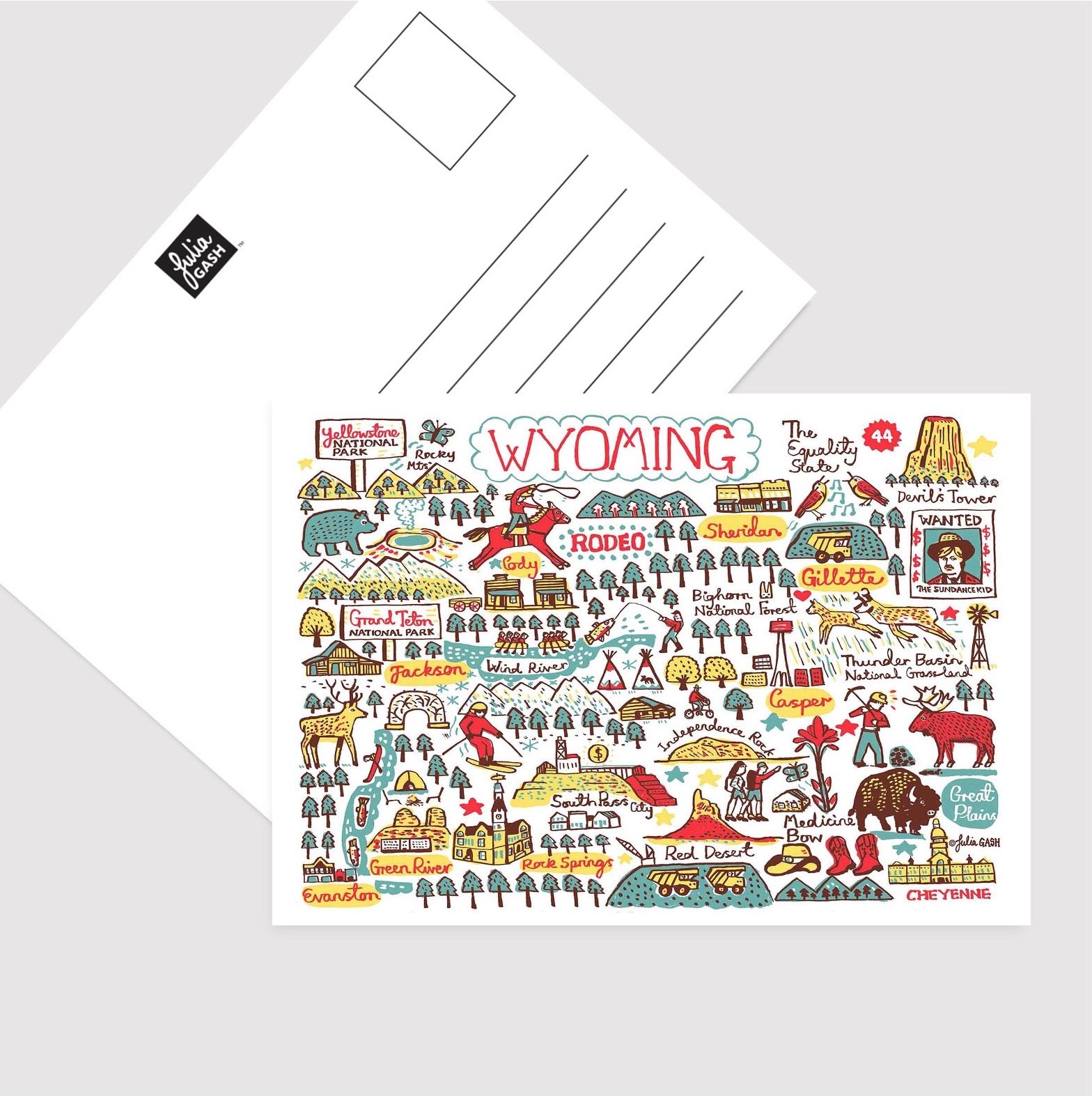 Wyoming Postcard - Julia Gash