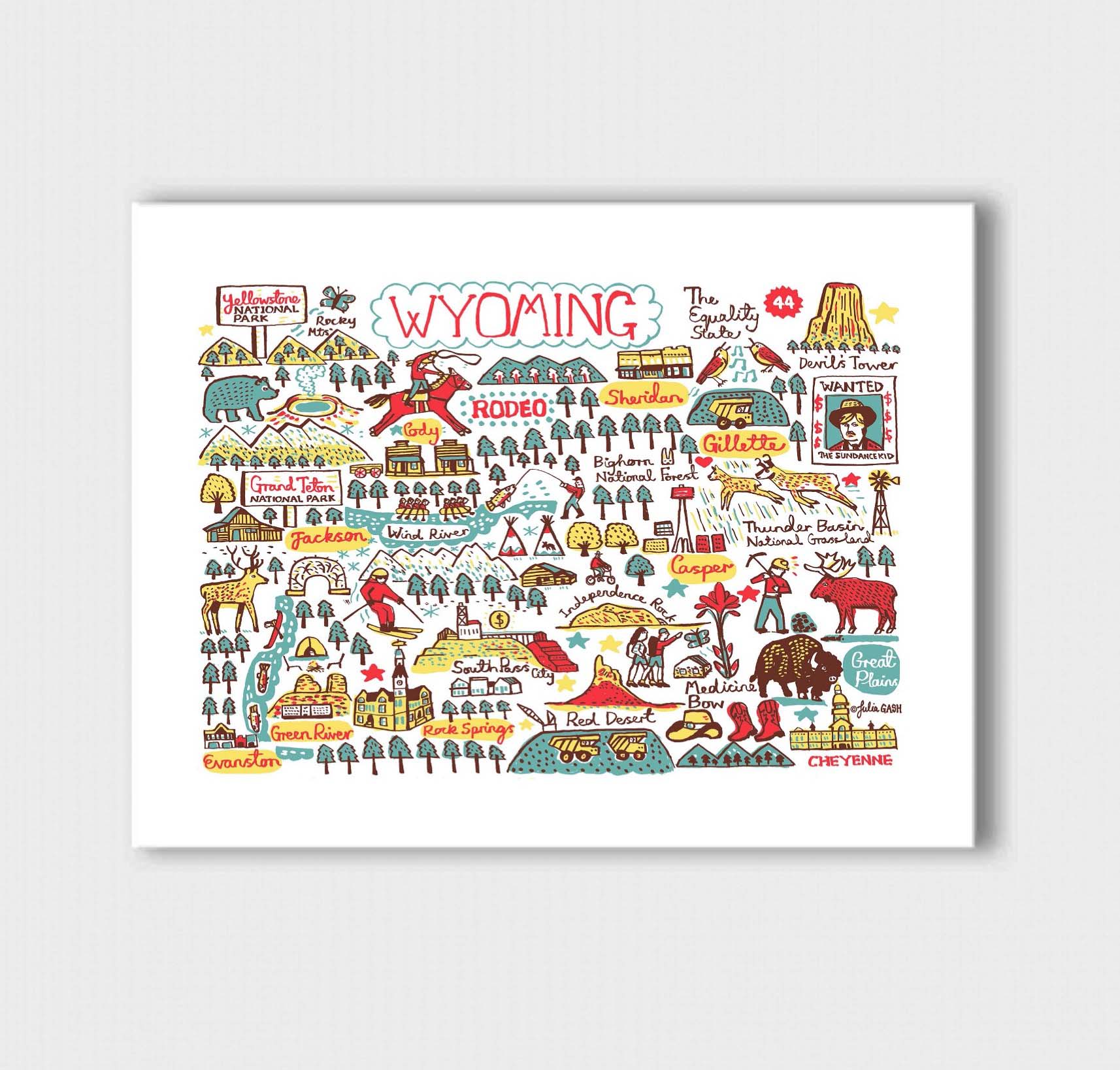 Wyoming Art Print - Julia Gash