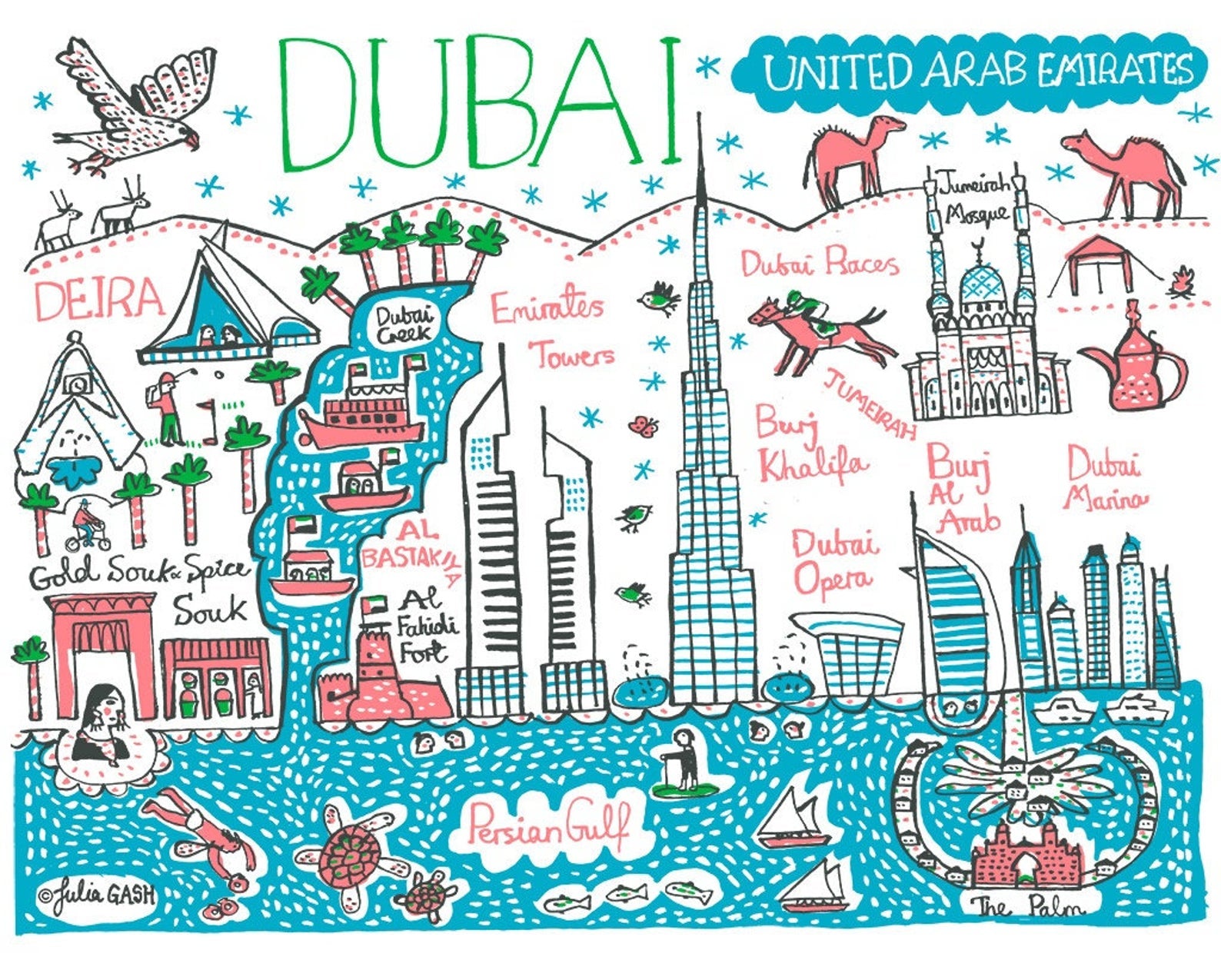 Dubai Art Print - Julia Gash