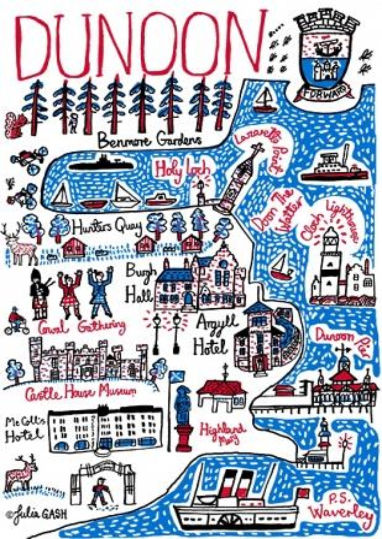 Dunoon Art Print - Julia Gash