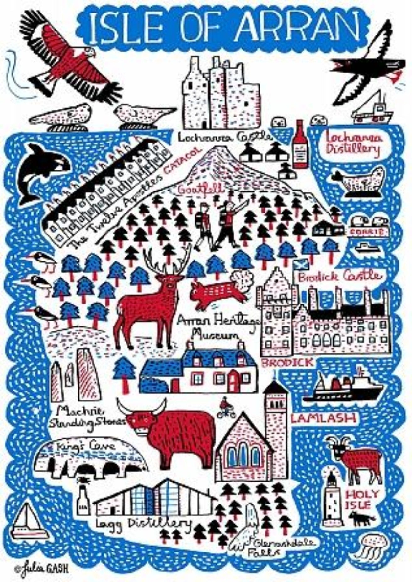 Isle of Arran Postcard - Julia Gash