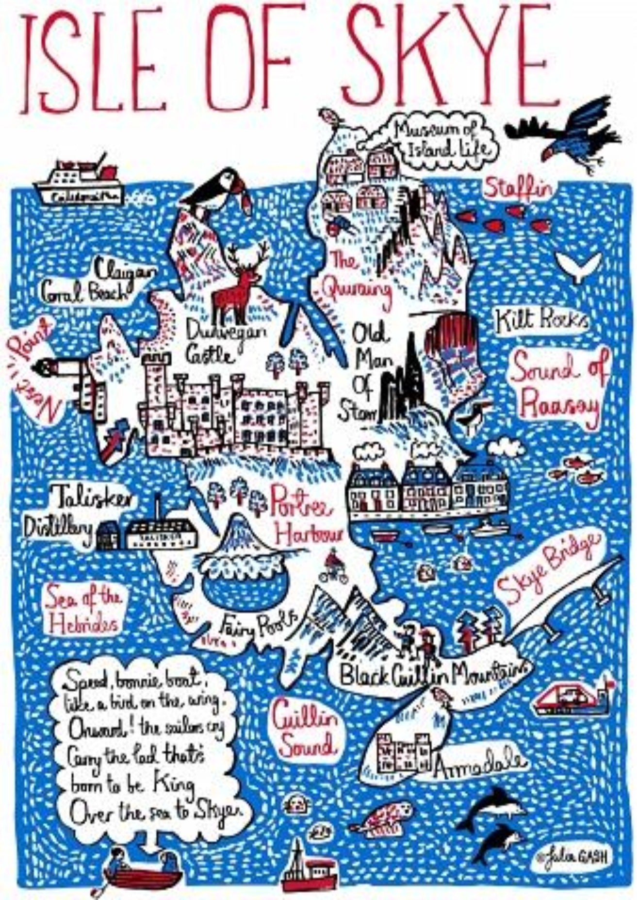 Isle of Skye Postcard - Julia Gash