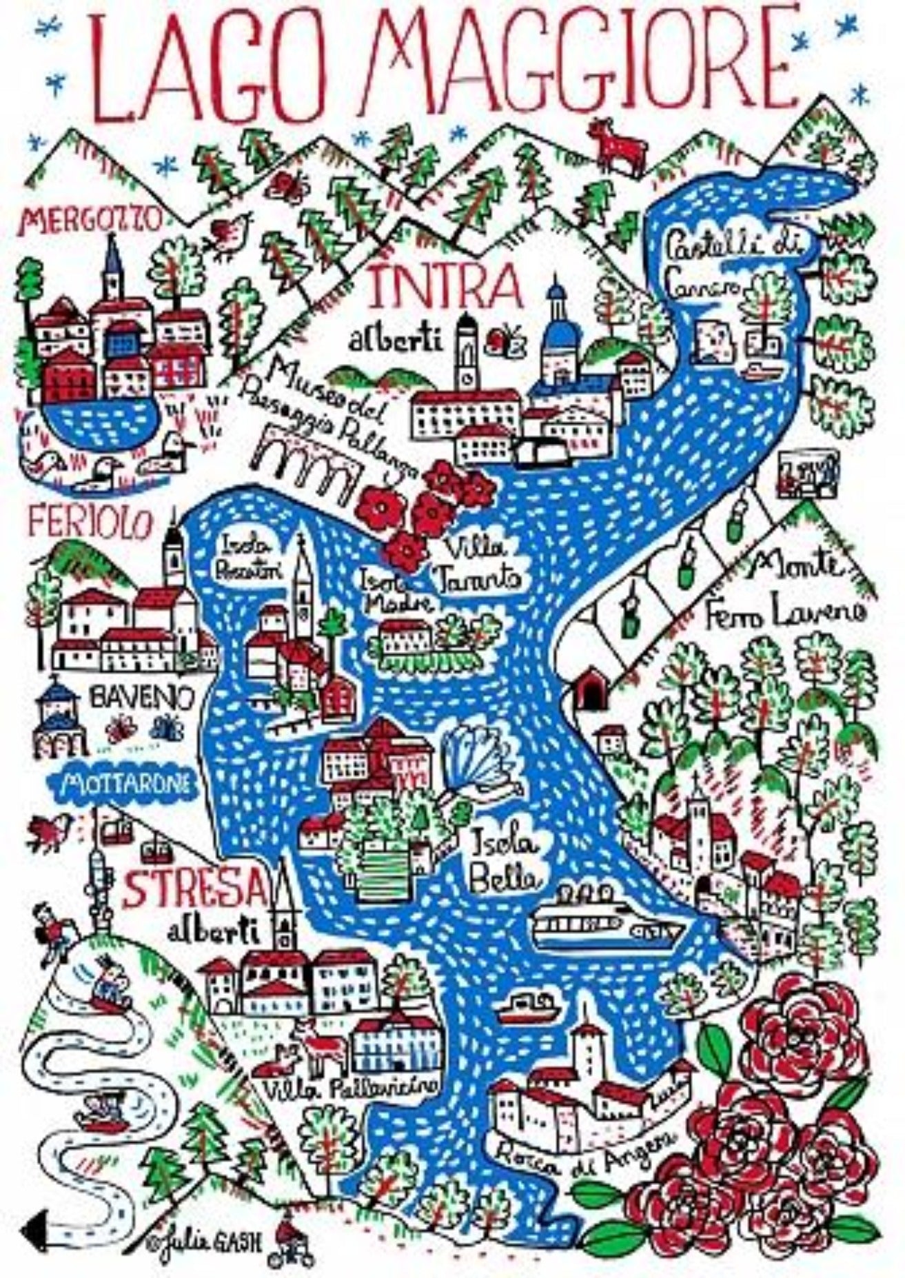 Lago Maggiore Art Print - Julia Gash