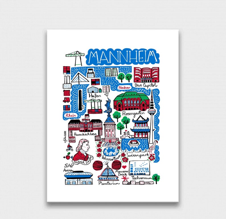 Mannheim Art Print - Julia Gash