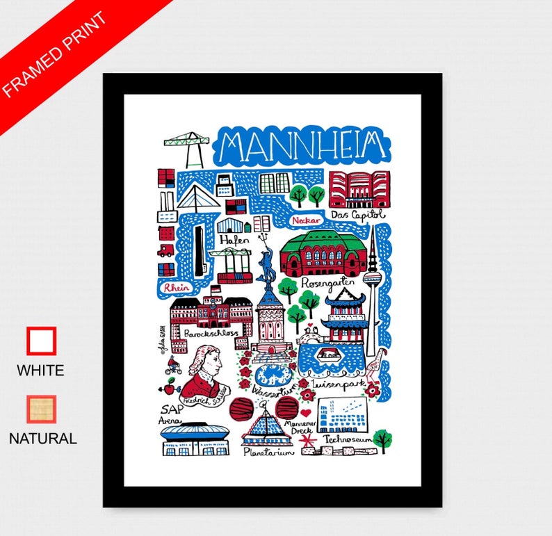 Mannheim Art Print - Julia Gash