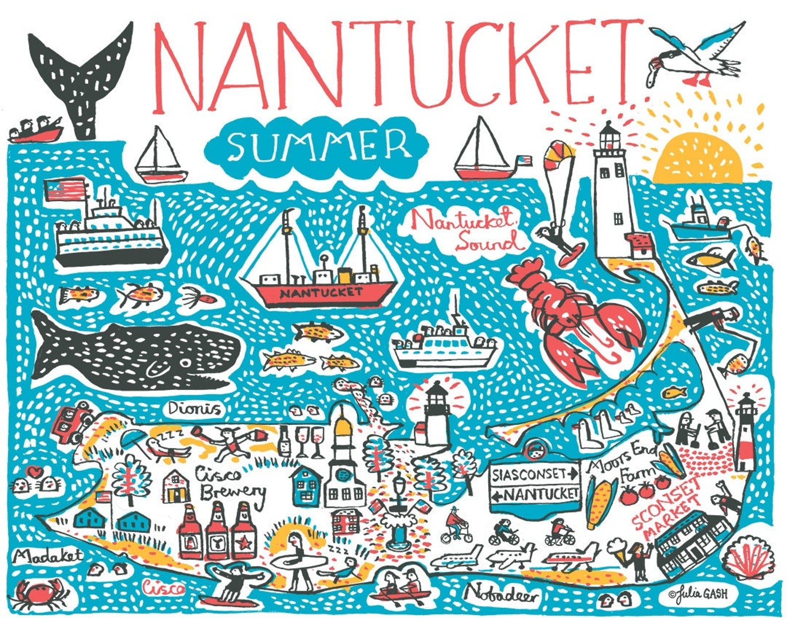 Nantucket Art Print - Julia Gash