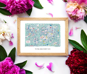 Mum's Happy Places Art Prints