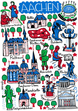 Aachen Postcard by Julia Gash