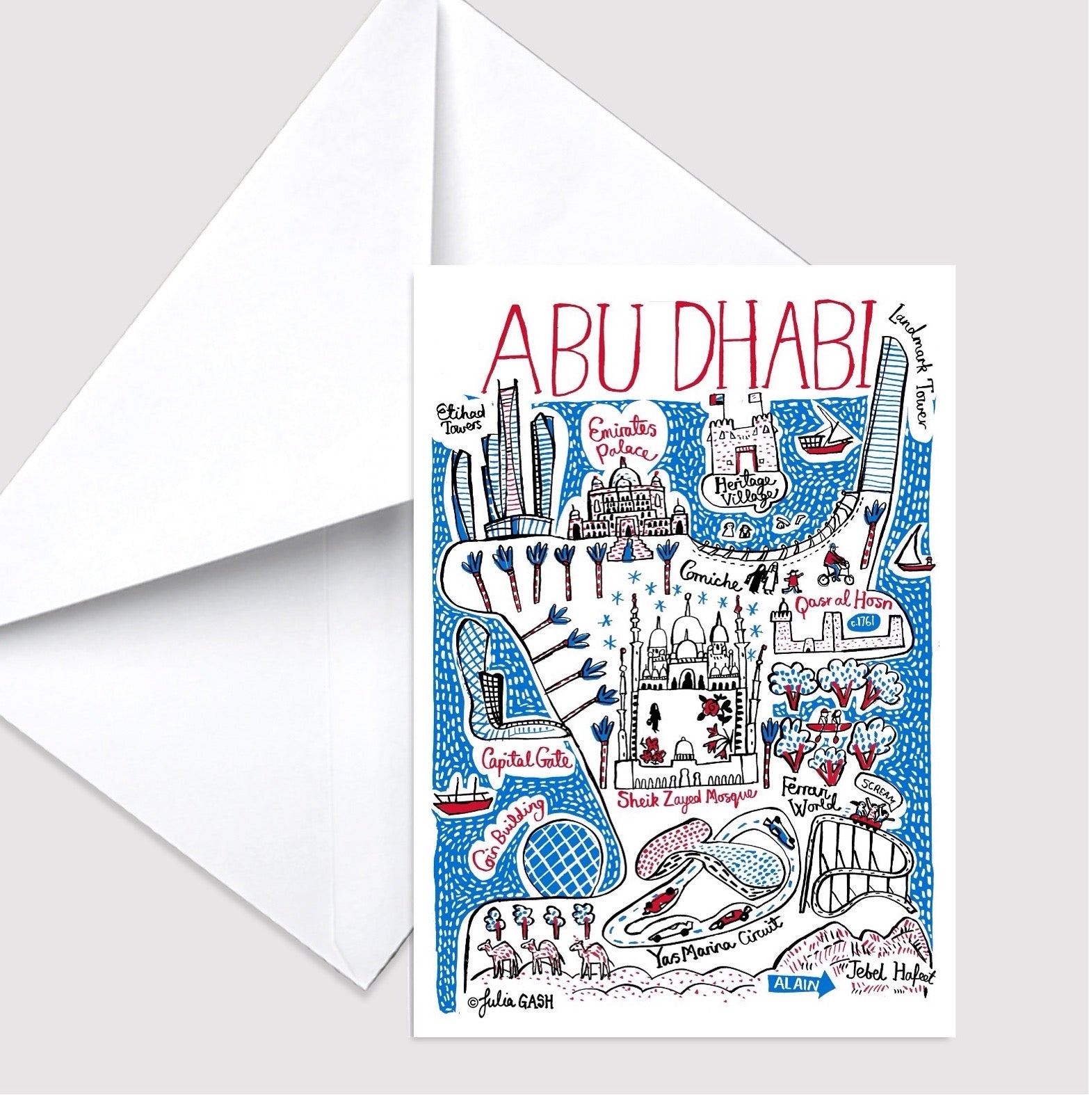 Abu Dhabi Greeting Card - Julia Gash