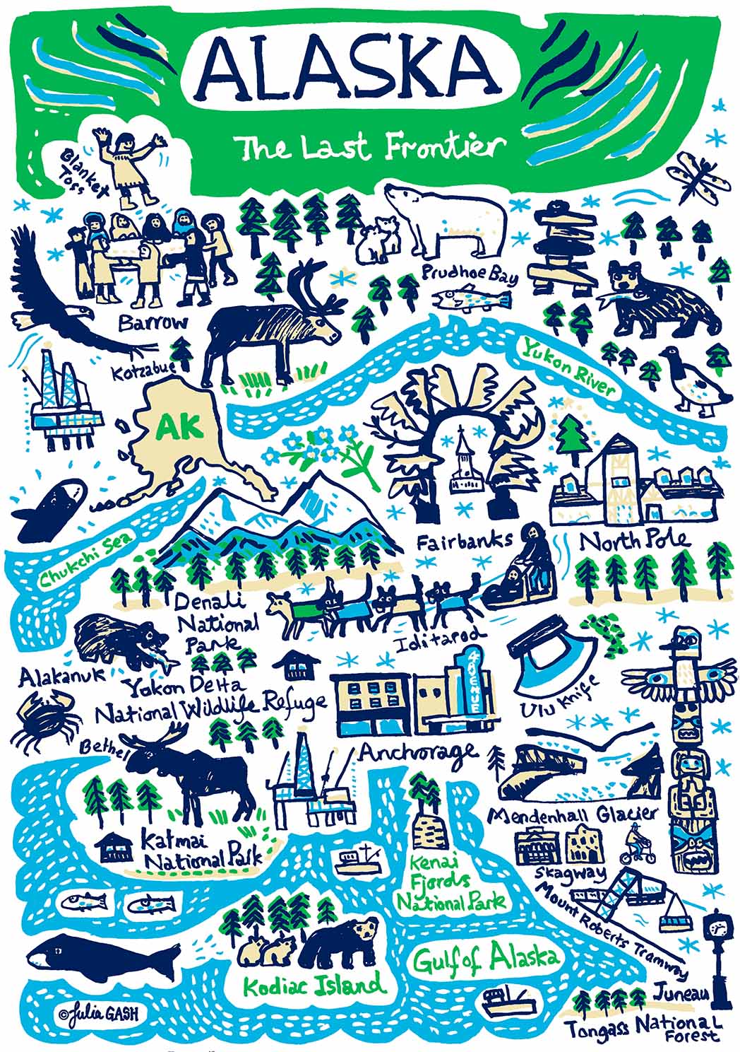 Alaska Greeting Card