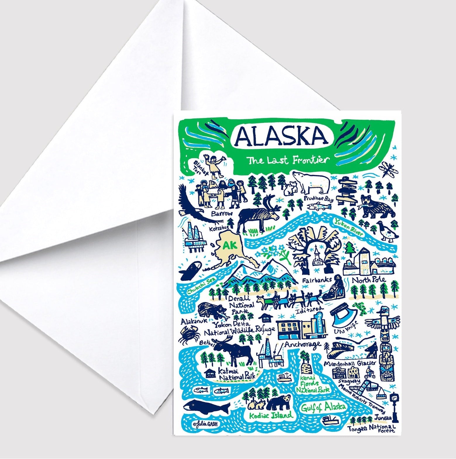 Alaska Greeting Card