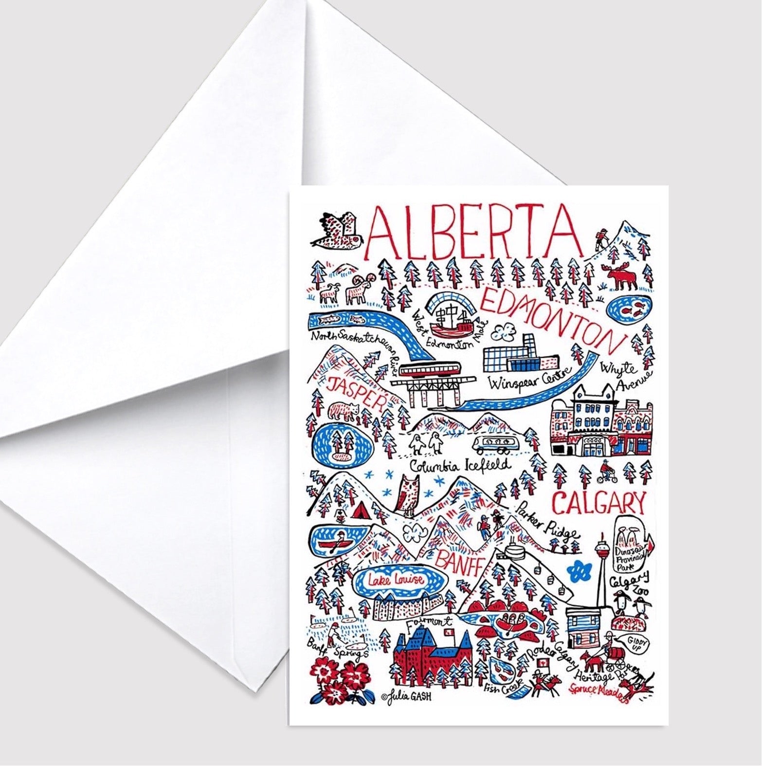 Alberta Greeting Card - Julia Gash