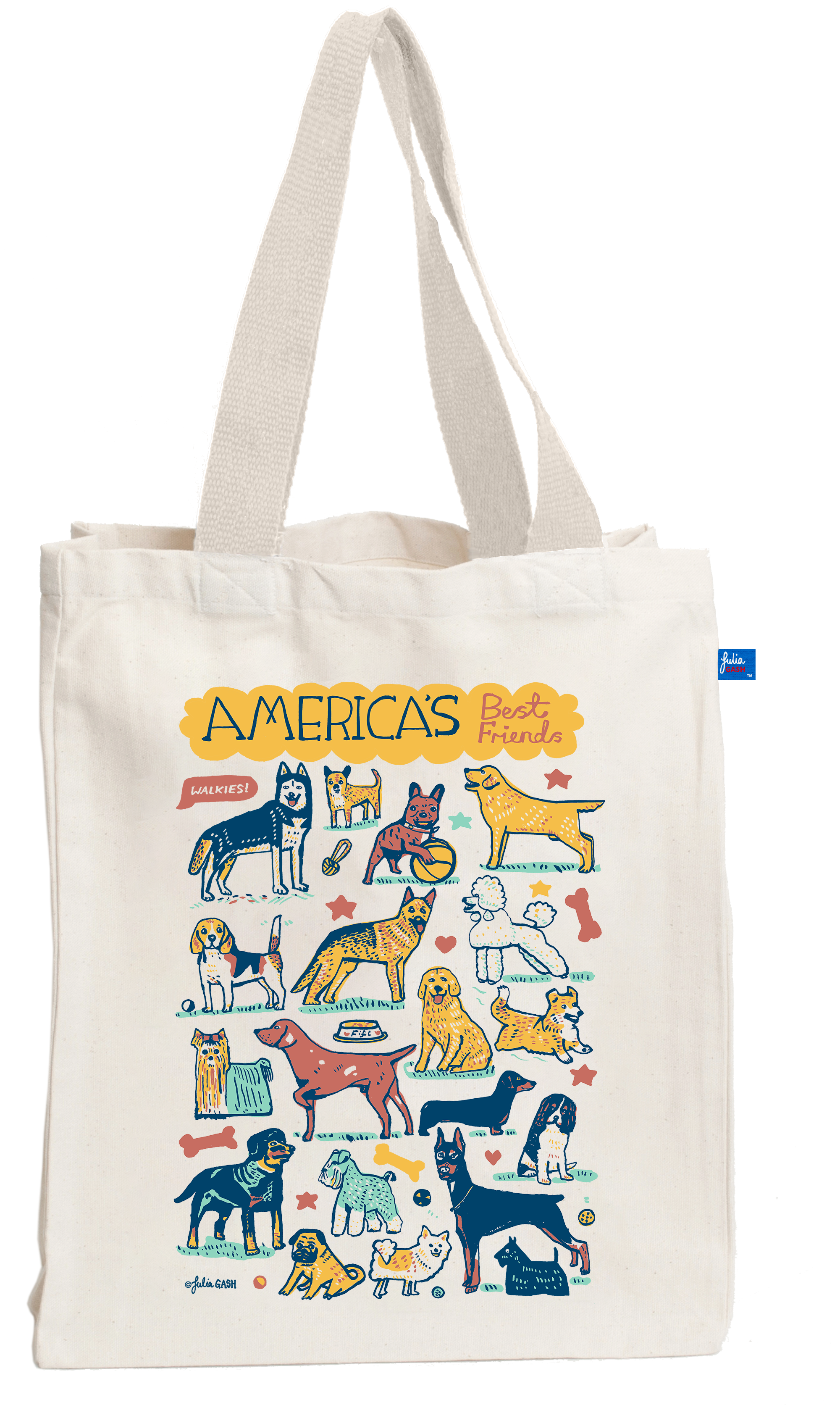 America’s Best Friends Tote Bag - Julia Gash