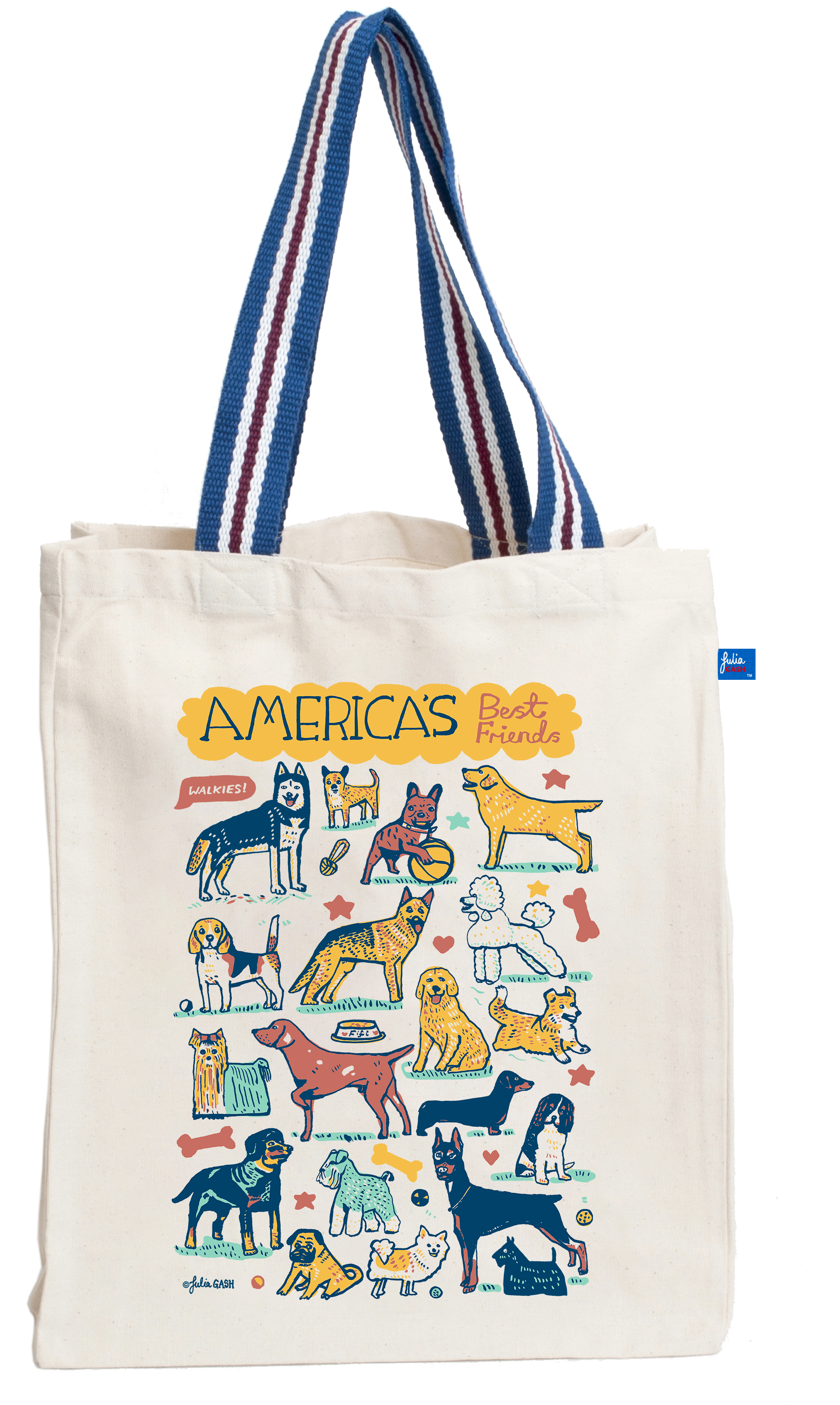 America’s Best Friends Tote Bag - Julia Gash