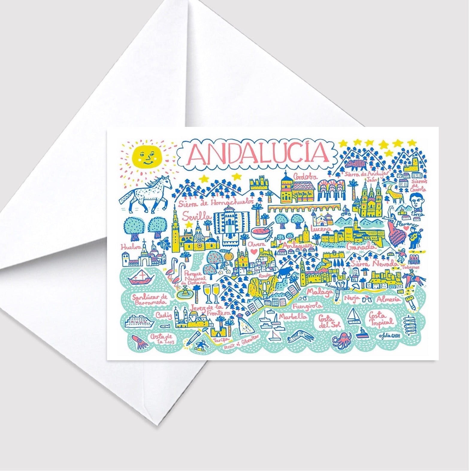 Andalucia Greeting Card - Julia Gash