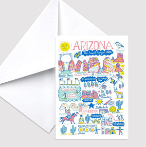 Arizona Greeting Card - Julia Gash